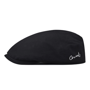 British Vintage Cotton Flat Cap Ivy Hat With Side Embroidery Adjustable Casual Simple Unisex Forward Cap