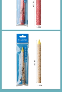 Detail showing dimensions of professional rice paper blending stumps for sketching