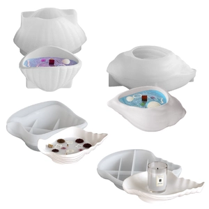 Seashell Conch Silicone Molds DIY Resin Epoxy Casting For Jewelry Storage Box Candle Holder Plaster Craft Home Decor