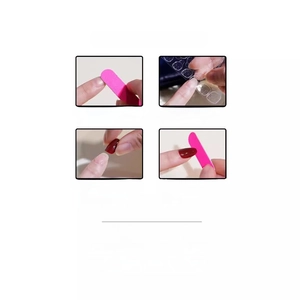 Guide for applying minimalist gradient press-on nails with step-by-step instructions