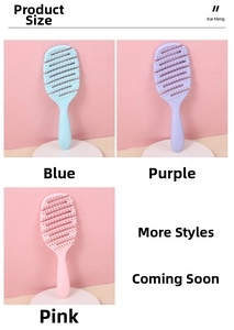 Detail view of the vented hairbrush design for airflow during styling and drying