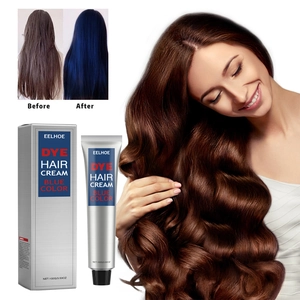 EELHOE Haarfarbe Creme blau 100g pflegende Formel einfache Anwendung für schönes Haar
