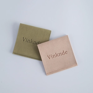 Pink and dark green velvet envelope jewelry pouches for necklaces and earrings