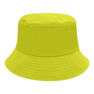 Quick-dry lightweight sun bucket hat in vibrant yellow with reinforced stitching