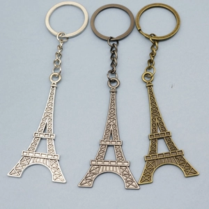 Eiffel Tower Keychain Metal Vintage Paris Style Tower Pendant Key Ring Souvenir Gift For Men Women