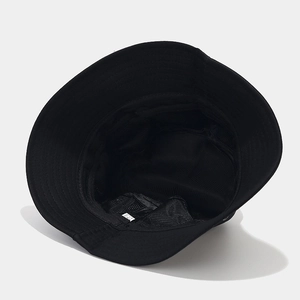 Chapeau bob hip hop noir pour homme avec doublure en maille et surpiqûres du bord
