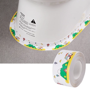 Self-adhesive waterproof sealing tape with cartoon patterns for kitchen sink and bathroom