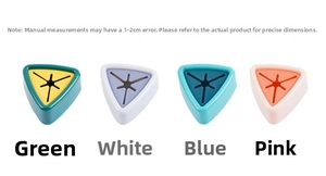 Detailed view of four colorful wall-mounted towel clips with silicone valve design