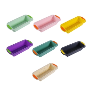 Silicone Loaf Pan Rectangular Bread Toast Mold Non Stick Baking Tool With Double Handles Food Grade Heat Resistant