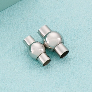 Magnetic Jewelry Clasp Stainless Steel Geometric Connector For DIY Bracelet Necklace Making Polished Finish