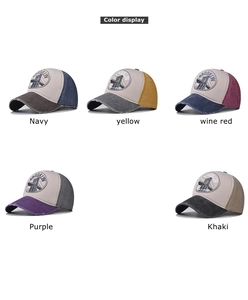 Farbvarianten der Vintage Brooklyn Baseball Caps mit detaillierten Stickereien