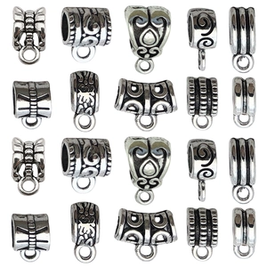 Bélières pour Pendentifs en Alliage de Zinc Vintage Attaches Argent Antique Or KC Or Connecteurs pour Bracelet Collier Bijoux DIY