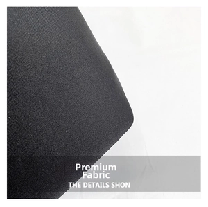 Close-up of durable black nylon fabric with a premium diagonal twill weave texture