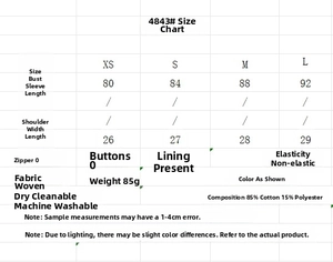 Size guide for embroidered camisole top and wide-leg trousers set with measurements