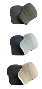 Colección de gorras planas de secado rápido con malla transpirable en seis colores variados
