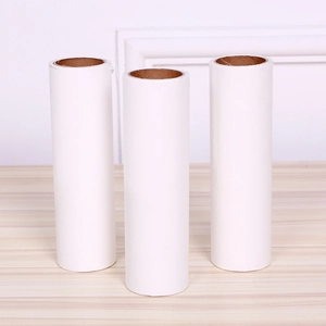 Set van drie witte navullingen voor professionele kledingpluisroller haarverwijdering.