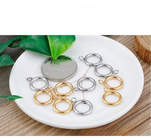 Anelli in acciaio inossidabile a forma di zucca con asole per creazione gioielli DIY