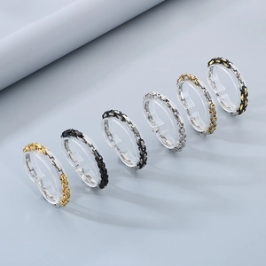 Men Stainless Steel Byzantine Chain Bracelet Rock Punk Hip Hop Spliced Two Tone Industrial Style Metal Link Jewelry