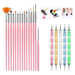 Professional Nail Art Brushes Dotting Pens Manicure Tools Painting Drawing Liner Brushes For DIY Nail Design