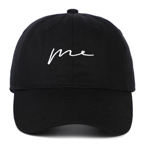 Baseball Cap Cotton Sun Protection Adjustable Script Me Letter Embroidery Casual Unisex Hat