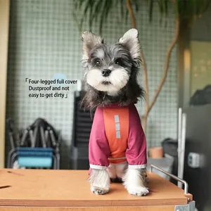 Atmungsaktiver Kühl-Hunde-Overall mit Reflexstreifen für kleine Hunde wie Schnauzer