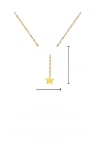 Detailed view of titanium steel Y-necklace with LOVE letters and star pendant
