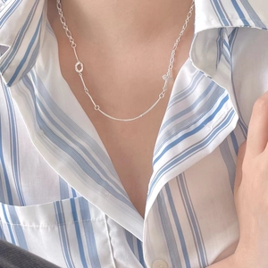 925 Sterling Silver Cross Necklace For Women Minimalist Clavicle Chain Faith Jewelry Handcrafted Dainty Choker