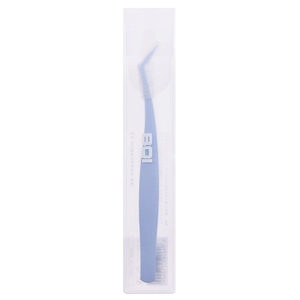 Blue interdental brush made of PP and TPE material in clear plastic packaging