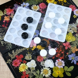 Moule en silicone à 15 cavités pour pièces d'échecs en résine époxy et loisirs créatifs