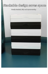 Stackable jewelry box with PP PE membrane and push button for rings and bracelets