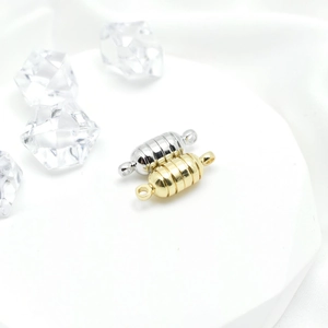 Magnetic Jewelry Clasps Copper Cylindrical Screw Thread Connectors For DIY Necklace Bracelet Making Jewelry Findings