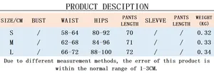 Tableau des tailles détaillé pour pantalon court uni avec mesures taille et hanches