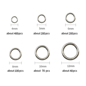 Mixed size assortment of metal jump rings from 4mm to 12mm for DIY jewelry making