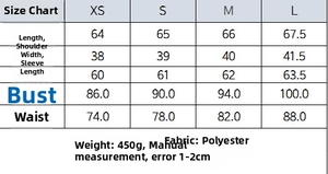 Size chart for slim fit blazer and pants set detailing chest, waist and length measures