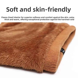 Close-up of thick thermal lining showing soft dark brown fleece texture for winter warmth
