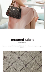 Detail of premium brown PU leather with quilted texture and elegant fringe charm