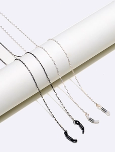 Metal Glasses Chain Anti-Slip Eyewear Lanyard Adjustable Silicone Loops Eyeglasses Strap For Sunglasses Fashion Accessory