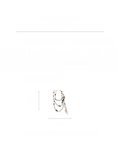 Size chart for 137cm vintage pearl layered necklace showing 183.1g weight and dimensions