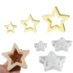 Pointed Five Pointed Star Silicone Mold For Resin Casting DIY Gypsum Ornament Baking Cake Fondant Soap Making