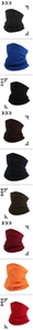 Detail view of winter fleece neck warmers in multiple colors for skiing and cycling