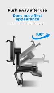 Detail showing the 180-degree horizontal rotation mechanism of the car phone holder