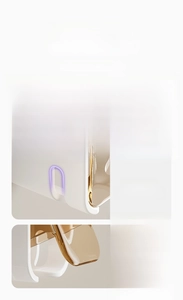 Macro details of dustproof toothbrush holder with U-shaped slots and side ventilation