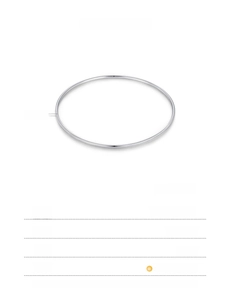 Macro detail of 1.5mm S925 sterling silver minimalist bangle showing size and weight