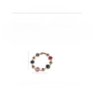 Size chart showing 19cm vintage bracelet length and 1.5cm crystal width details