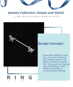 Détail de bijoux de mamelon en argent avec zircons symétriques en forme de papillon
