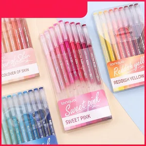 Aesthetic Gel Pens Morandi Color Large Capacity For Journaling Drawing Scrapbooking Smooth Writing Plastic Pens For Students