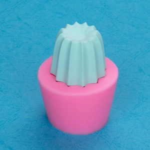 Pink silicone mold for DIY succulent pots, scented candles, and French pastry shapes
