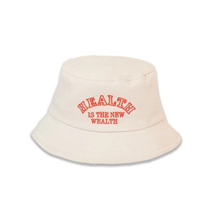 Chapeau Bob Enfants Toile Coton Protection Solaire Broderie Lettres Rétro Casual Chapeau Soleil Pour Tout-Petits Garçons Filles