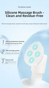 Detail of dog paw foam cleaner with 180 silicone brush bristles for 360-degree cleaning