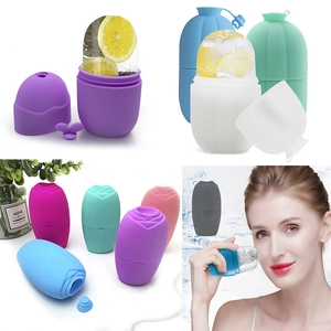 Silicone Ice Face Roller Reusable Facial Massage Cleansing Mold Skin Care Cold Therapy DIY For Depuffing Brightening
